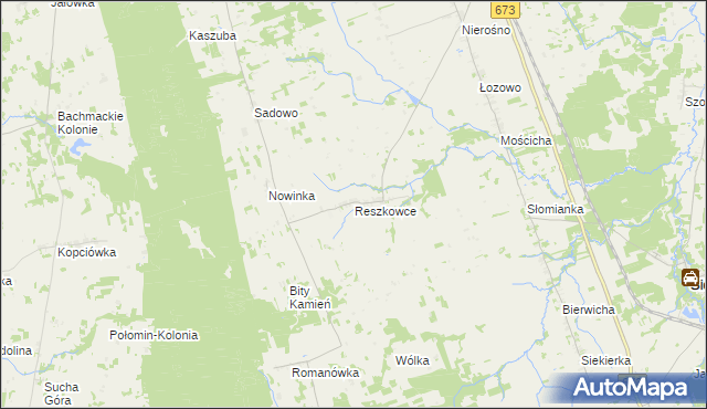 mapa Reszkowce, Reszkowce na mapie Targeo