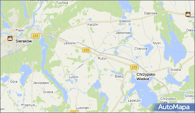 mapa Ryżyn, Ryżyn na mapie Targeo