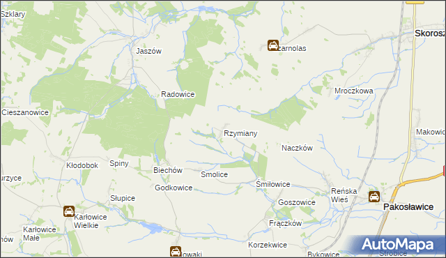 mapa Rzymiany, Rzymiany na mapie Targeo