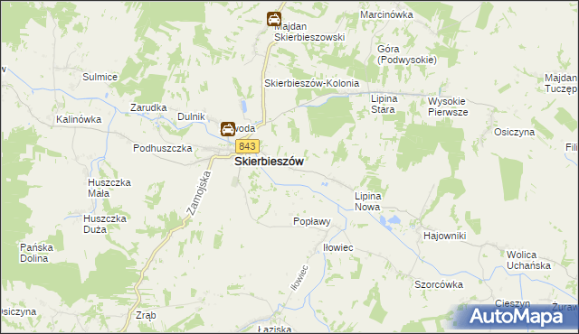 mapa Sady gmina Skierbieszów, Sady gmina Skierbieszów na mapie Targeo