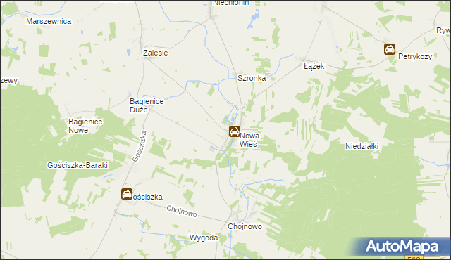 mapa Sarnowo gmina Kuczbork-Osada, Sarnowo gmina Kuczbork-Osada na mapie Targeo