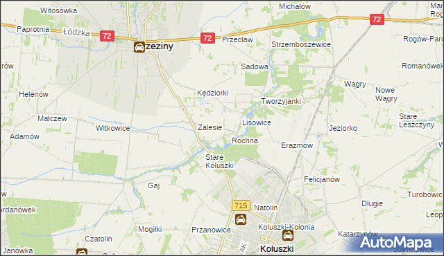 mapa Ścibiorów, Ścibiorów na mapie Targeo