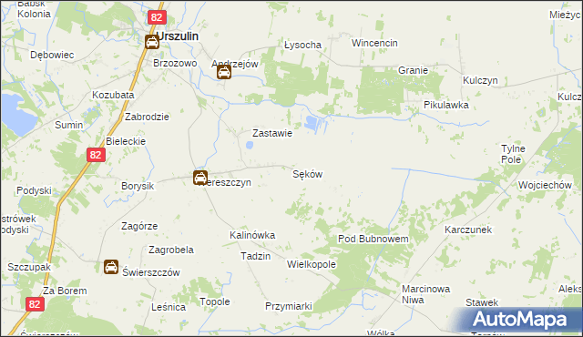 mapa Sęków, Sęków na mapie Targeo