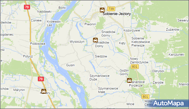 mapa Siedzów, Siedzów na mapie Targeo