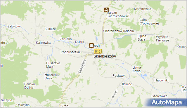 mapa Skierbieszów, Skierbieszów na mapie Targeo