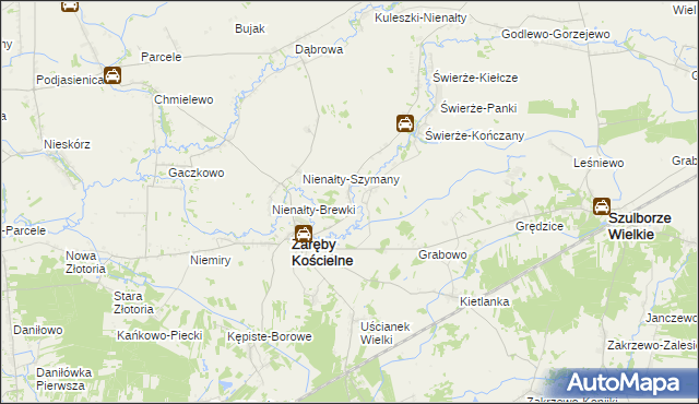 mapa Skłody-Stachy, Skłody-Stachy na mapie Targeo