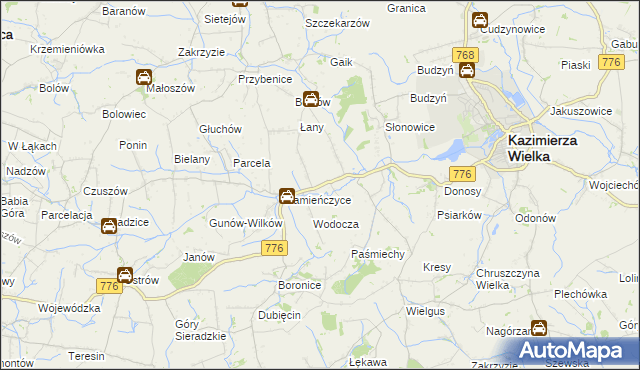 mapa Skorczów, Skorczów na mapie Targeo