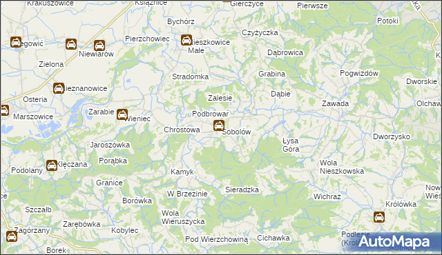 mapa Sobolów, Sobolów na mapie Targeo