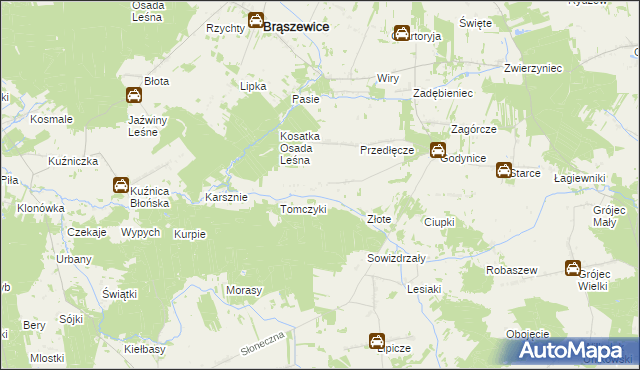 mapa Sokolenie, Sokolenie na mapie Targeo