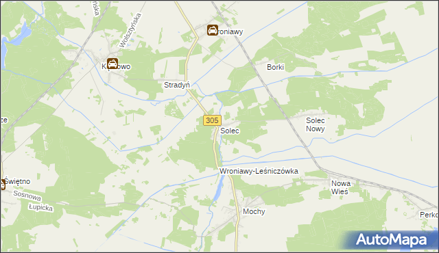 mapa Solec gmina Przemęt, Solec gmina Przemęt na mapie Targeo