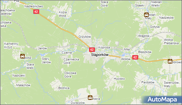 mapa Stąporków, Stąporków na mapie Targeo