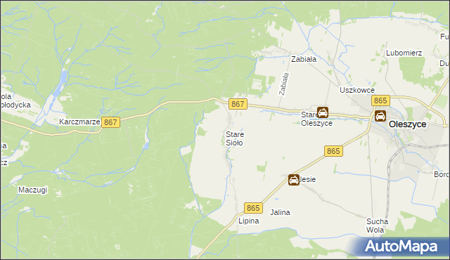 mapa Stare Sioło, Stare Sioło na mapie Targeo