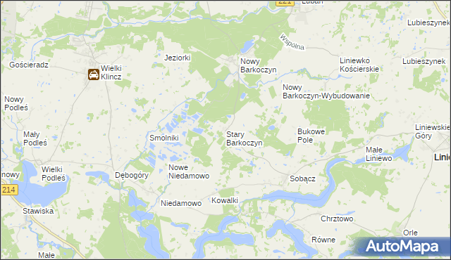 mapa Stary Barkoczyn, Stary Barkoczyn na mapie Targeo