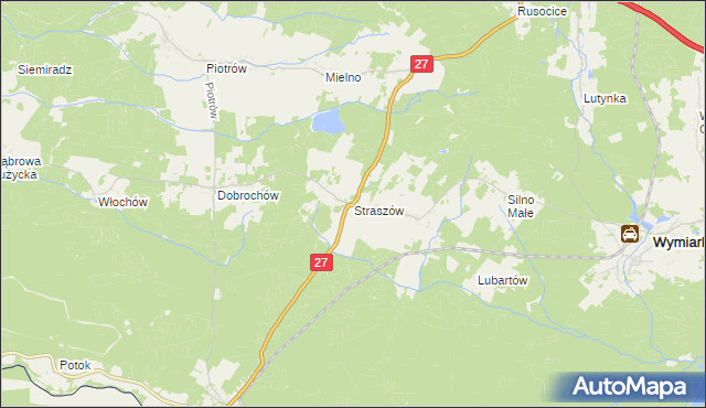 mapa Straszów gmina Przewóz, Straszów gmina Przewóz na mapie Targeo