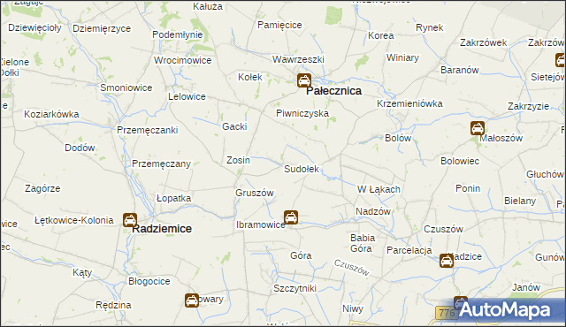 mapa Sudołek, Sudołek na mapie Targeo