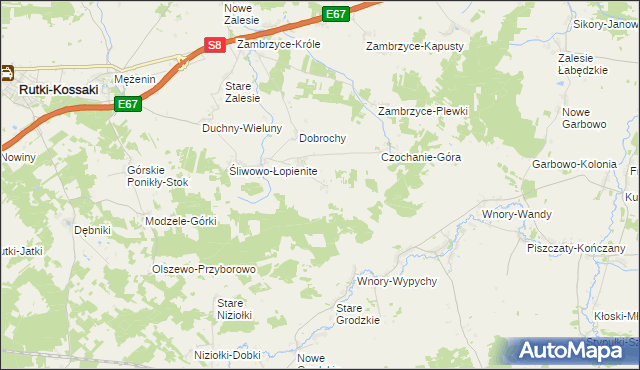 mapa Świątki-Wiercice, Świątki-Wiercice na mapie Targeo