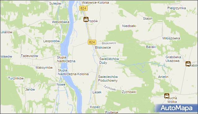 mapa Świeciechów Duży, Świeciechów Duży na mapie Targeo