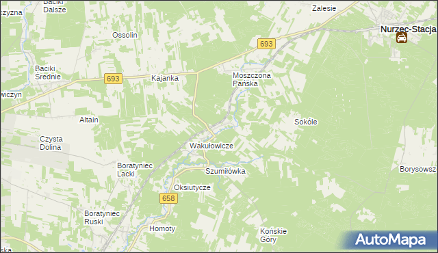mapa Sycze, Sycze na mapie Targeo