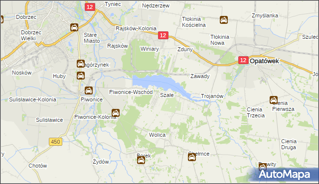 mapa Szałe, Szałe na mapie Targeo