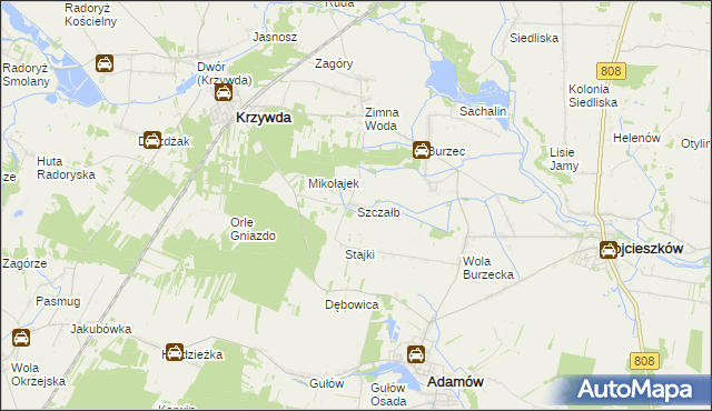 mapa Szczałb, Szczałb na mapie Targeo