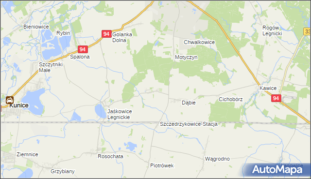 mapa Szczedrzykowice, Szczedrzykowice na mapie Targeo