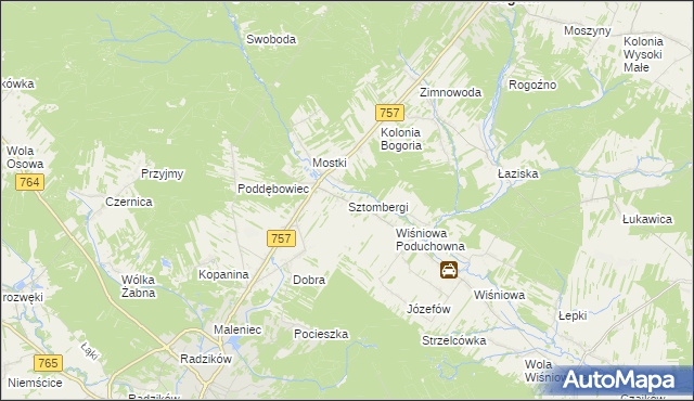 mapa Sztombergi, Sztombergi na mapie Targeo