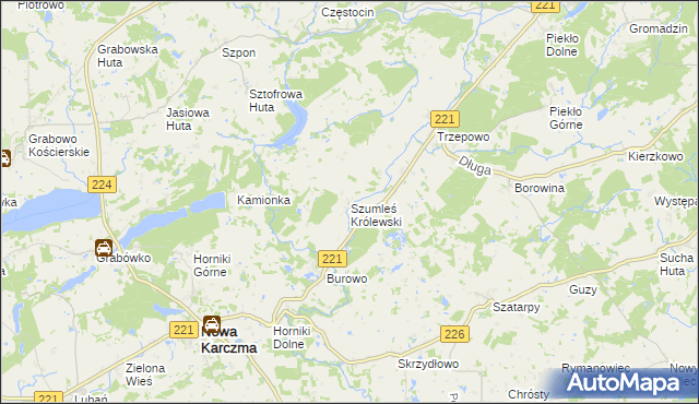 mapa Szumleś Królewski, Szumleś Królewski na mapie Targeo