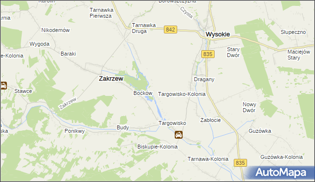 mapa Targowisko-Kolonia, Targowisko-Kolonia na mapie Targeo