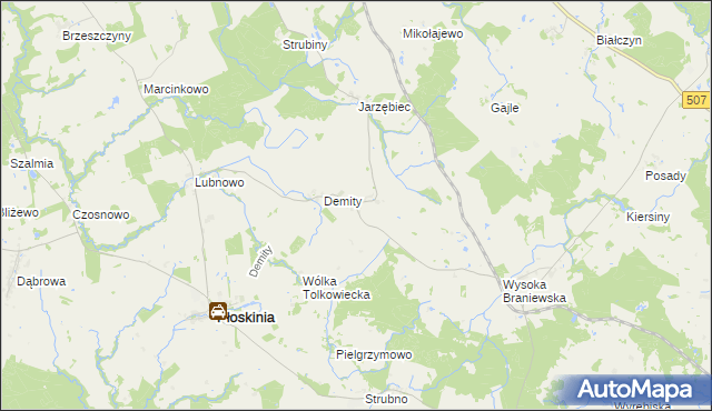 mapa Tolkowiec, Tolkowiec na mapie Targeo