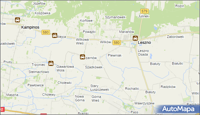 mapa Towarzystwo Czarnów, Towarzystwo Czarnów na mapie Targeo