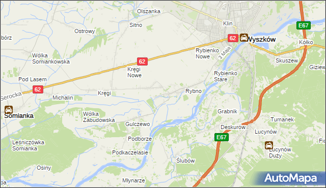 mapa Tulewo Górne, Tulewo Górne na mapie Targeo