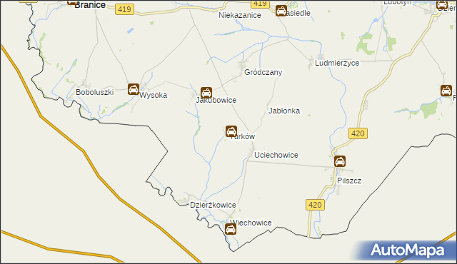 mapa Turków, Turków na mapie Targeo