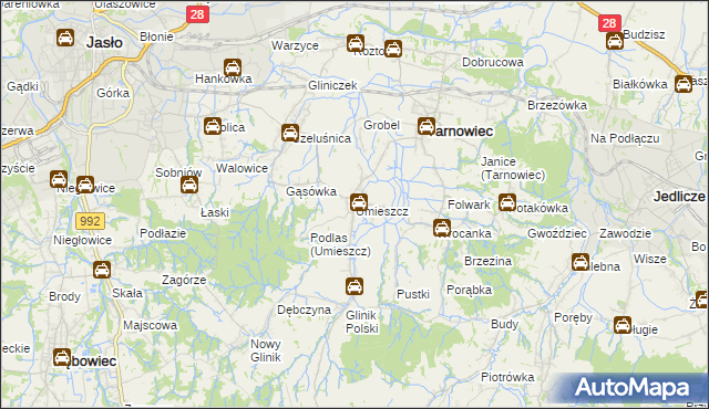 mapa Umieszcz, Umieszcz na mapie Targeo