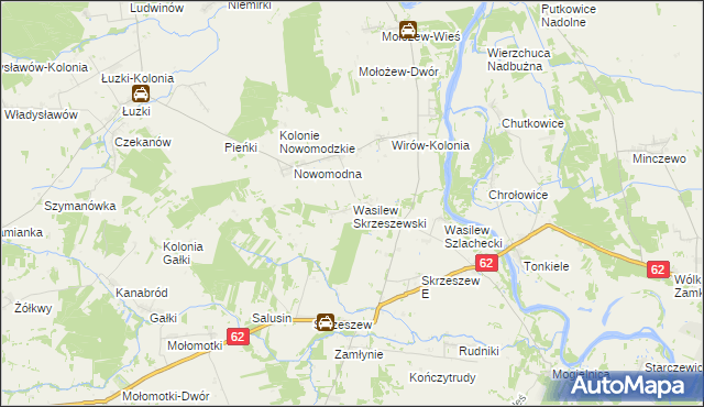 mapa Wasilew Skrzeszewski, Wasilew Skrzeszewski na mapie Targeo