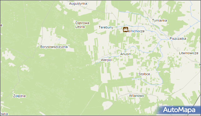 mapa Werpol, Werpol na mapie Targeo