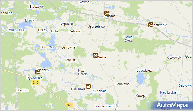 mapa Wętfie, Wętfie na mapie Targeo