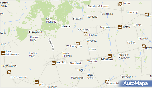 mapa Wichernik, Wichernik na mapie Targeo