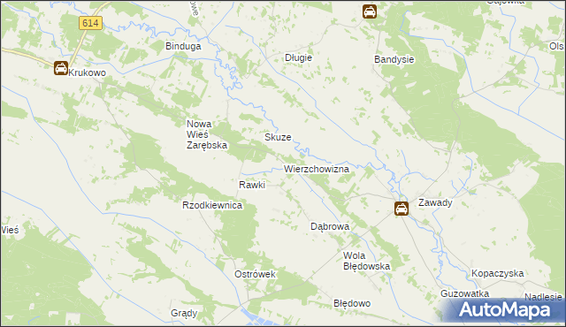 mapa Wierzchowizna, Wierzchowizna na mapie Targeo