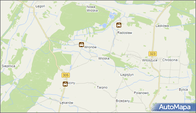 mapa Wioska gmina Niechlów, Wioska gmina Niechlów na mapie Targeo