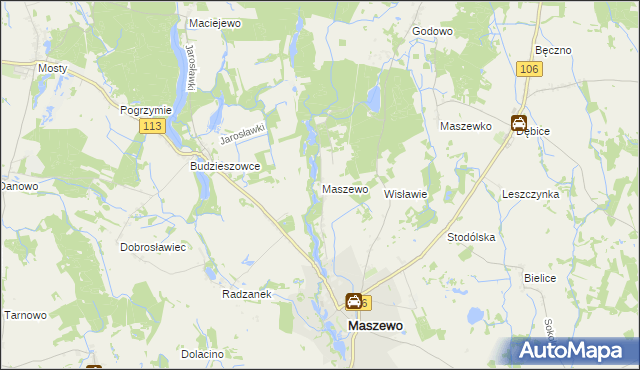 mapa Wisławie, Wisławie na mapie Targeo