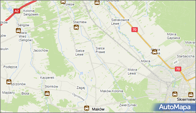 mapa Wola Makowska, Wola Makowska na mapie Targeo