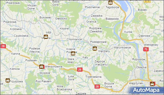 mapa Wola Marcinkowska, Wola Marcinkowska na mapie Targeo