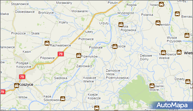 mapa Wola Przemykowska, Wola Przemykowska na mapie Targeo