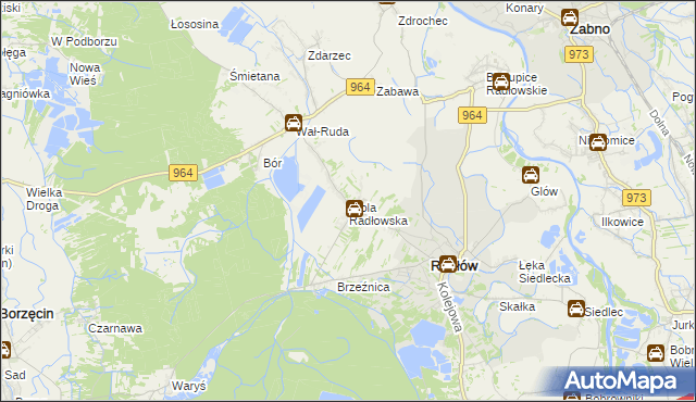 mapa Wola Radłowska, Wola Radłowska na mapie Targeo