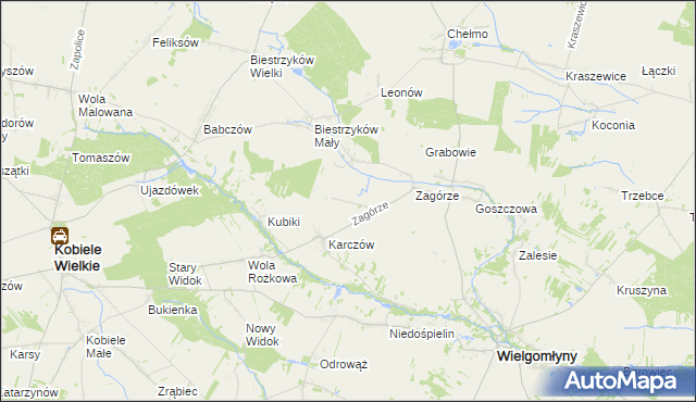 mapa Wólka Bankowa, Wólka Bankowa na mapie Targeo