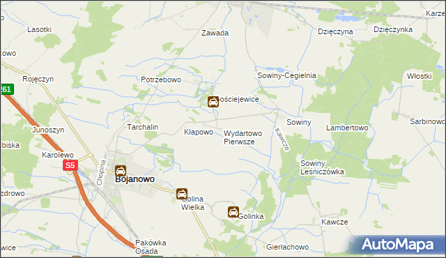 mapa Wydartowo Pierwsze, Wydartowo Pierwsze na mapie Targeo