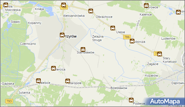 mapa Zarębice, Zarębice na mapie Targeo