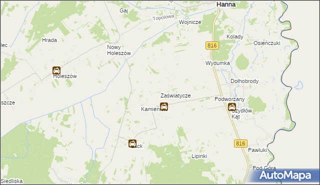 mapa Zaświatycze, Zaświatycze na mapie Targeo