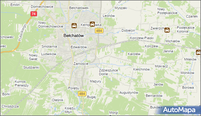 mapa Zdzieszulice Górne, Zdzieszulice Górne na mapie Targeo