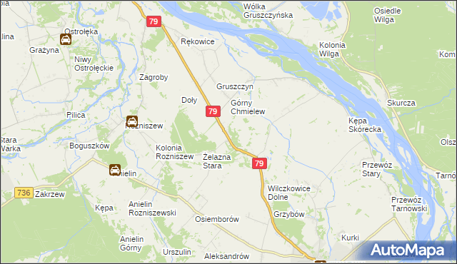 mapa Żelazna Nowa, Żelazna Nowa na mapie Targeo